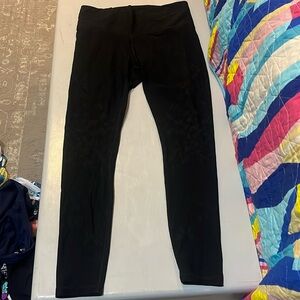 LULULEMON: Black w/ Cheetah Print Leggings
